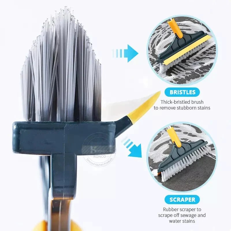 2 In 1 Floor Cleaning Scrub Brush