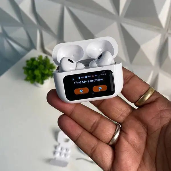 Airpods with Touch Screen A9 Pro High Quality Sound & ENC Noise Reduction